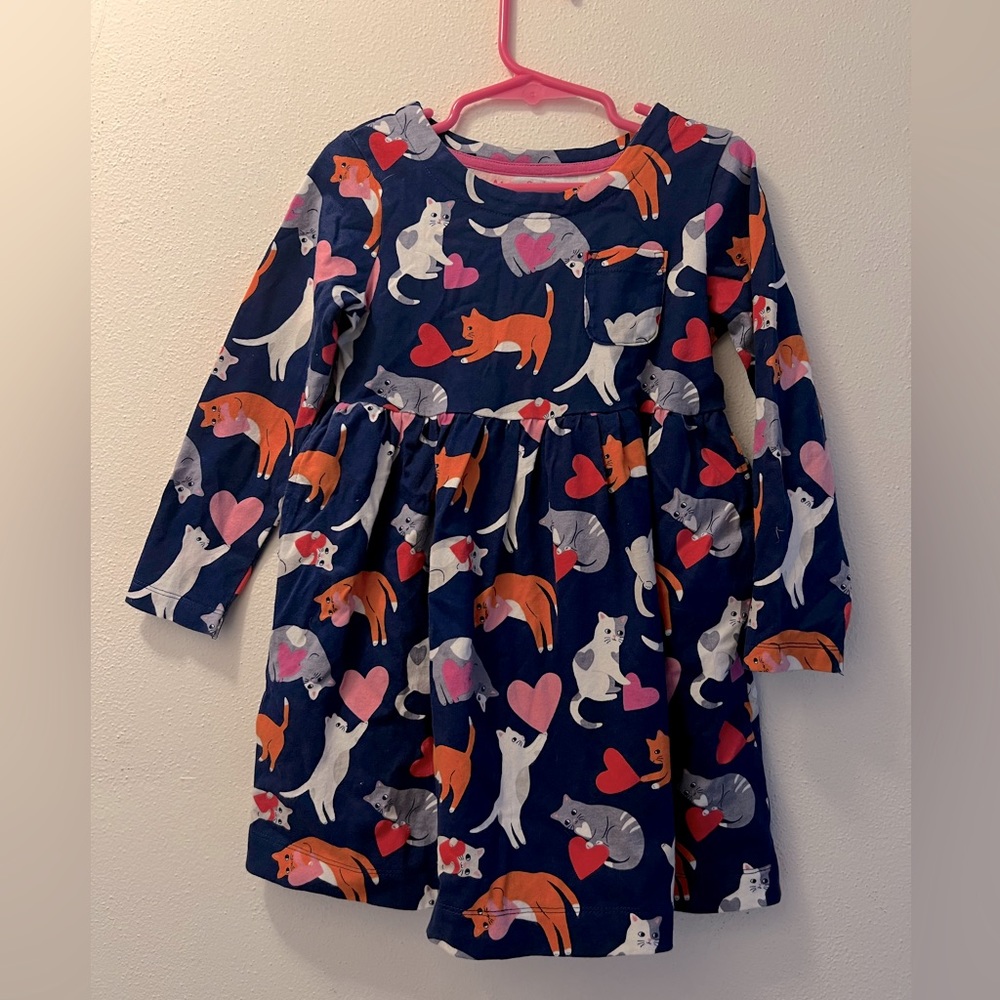 Mini Boden Cat Dress HTF Size 4-5